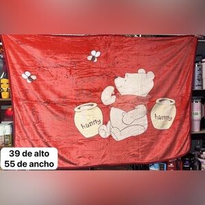 Red Winnie the Pooh Blanket
